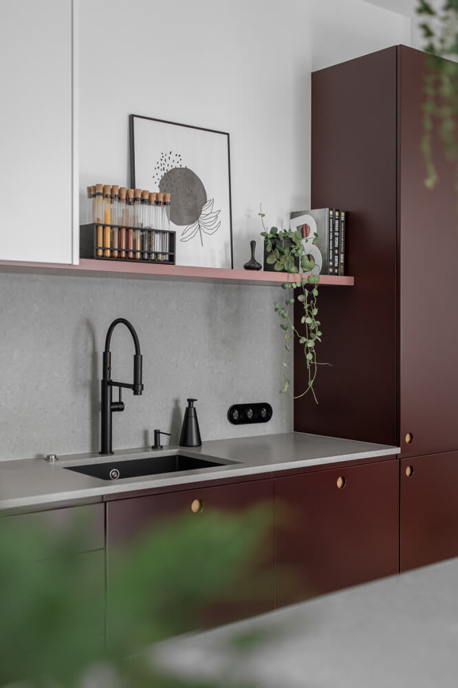 Küchenarbeitsplatte aus Konglomerat nach Maß, Grau – Technistone Noble Concrete Grey- poliert