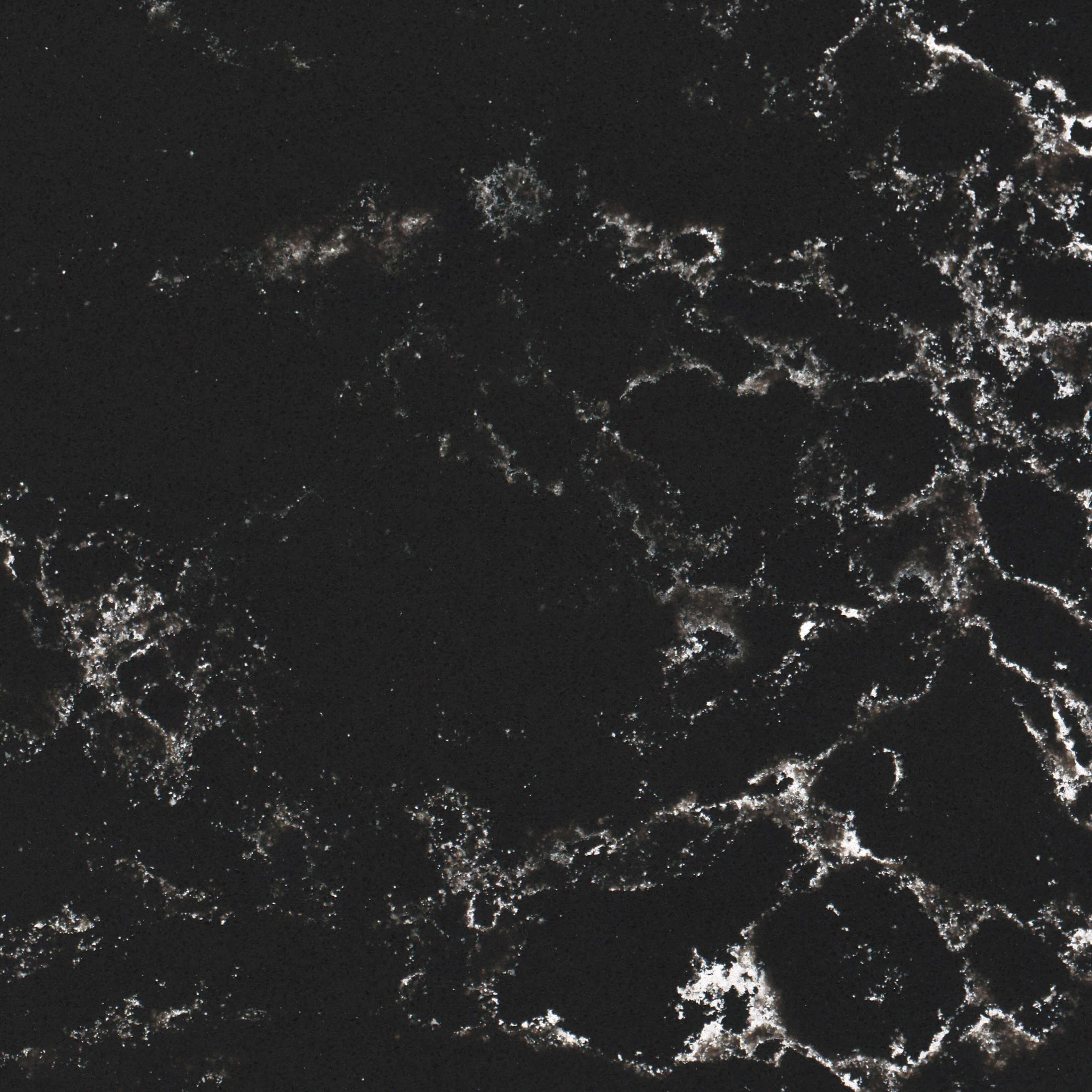 Küchenarbeitsplatte aus Konglomerat nach Maß, Schwarz – Technistone Pearl Delta - poliert