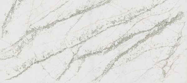 Küchenarbeitsplatte aus Konglomerat nach Maß, Weiß – Technistone Verde Peak - poliert