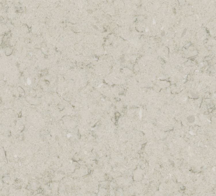 Küchenarbeitsplatte aus Konglomerat nach Maß, Hellgrau – Technistone Wild Yucca - poliert