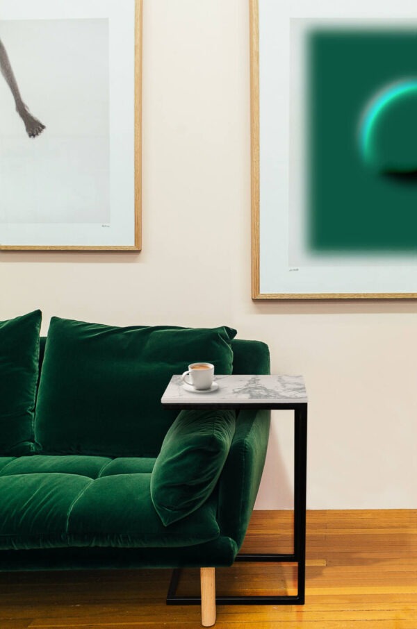 Tisch Franko Will  aus Franko Keramik Invisible white 40x30
