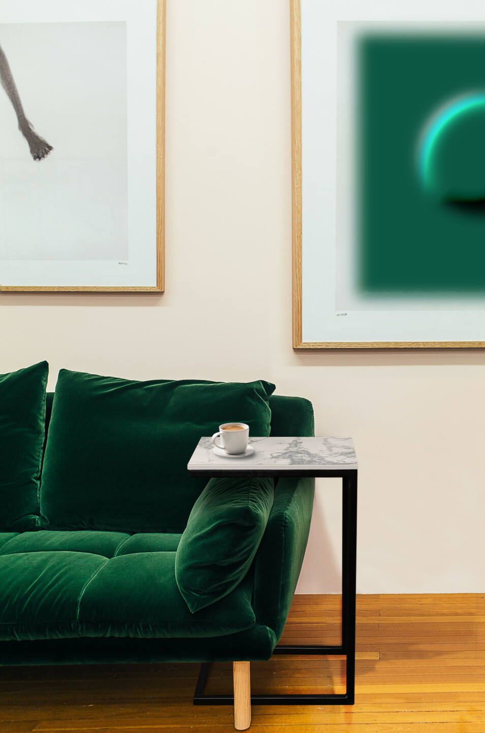 Tisch Franko Will aus Franko Keramik Invisible white 40x30