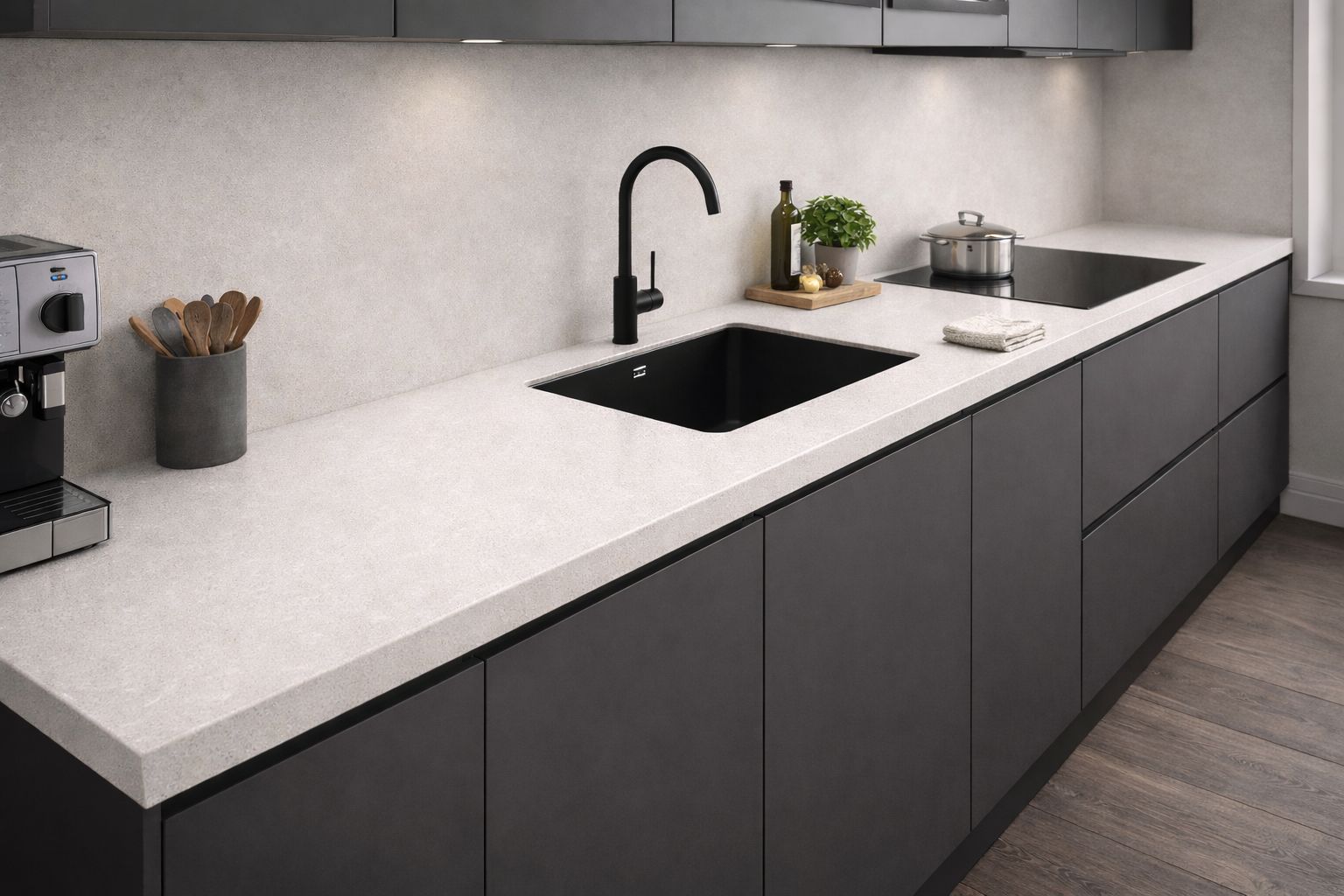 Konglomerate F-Quartz Sahara Dunes für die Arbeitsplatte