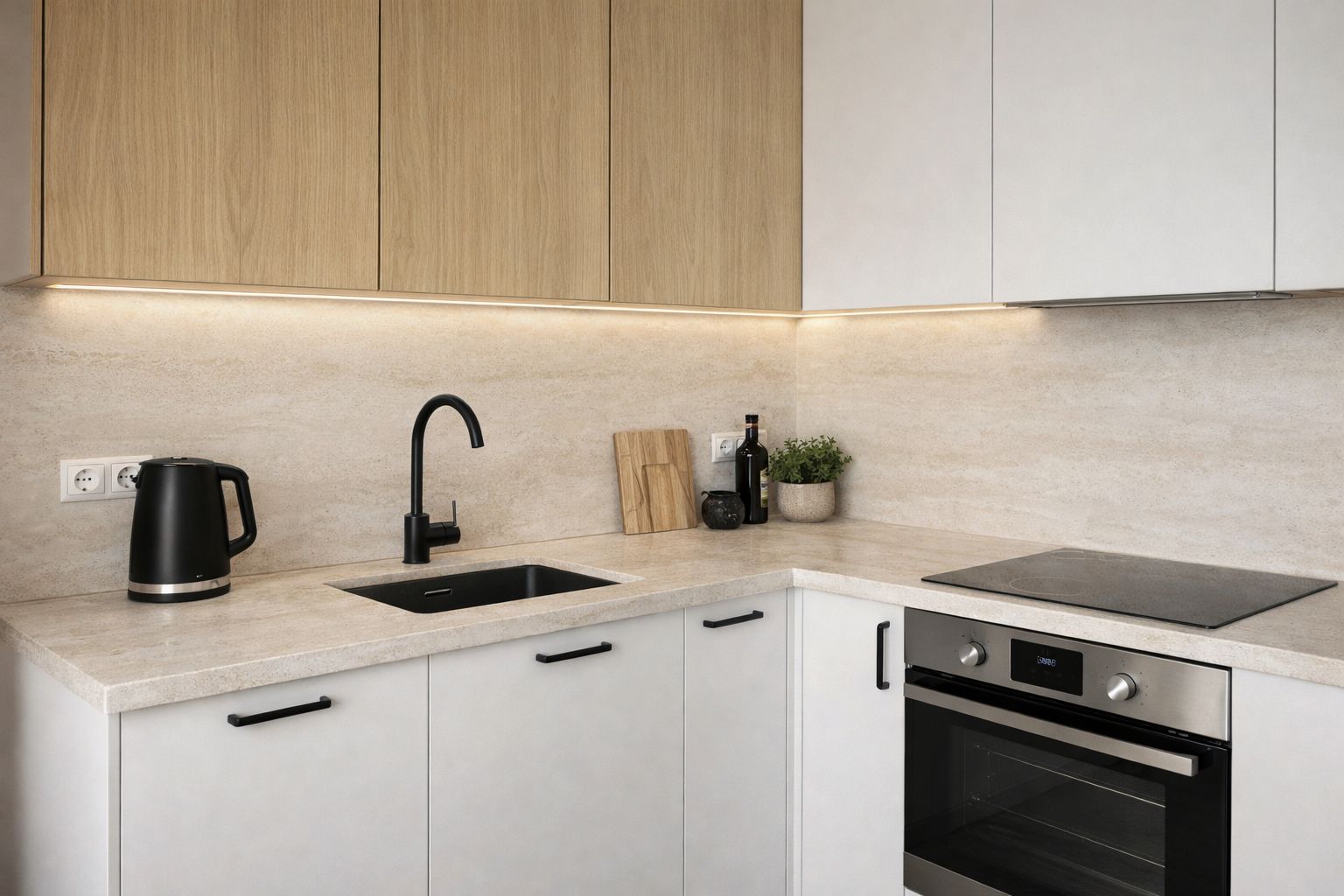 Konglomerate F-Quartz Travertino für die Arbeitsplatte