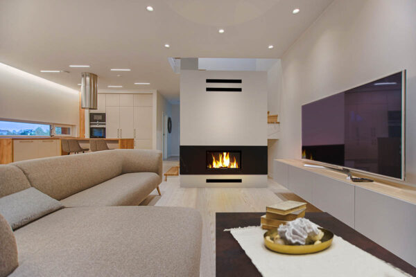 Kamin mit Montage, komplett KZS-11, modern, individuell angepasst