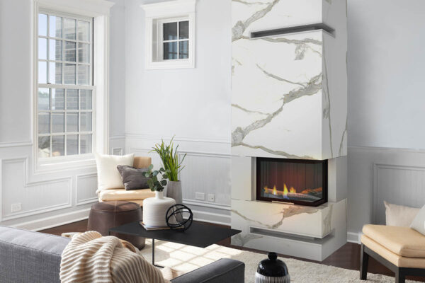 Eckkamin mit Montage, komplett KZS-41,modern, individuell angepasst