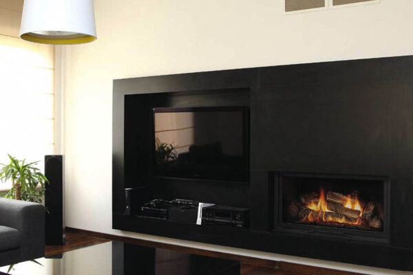 Kamin mit Montage, komplett KZS-68, modern, individuell angepasst