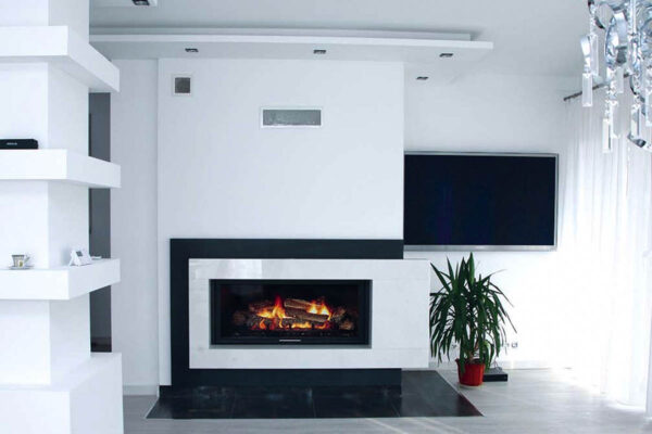 Kamin mit Montage, komplett KZS-69, modern, individuell angepasst