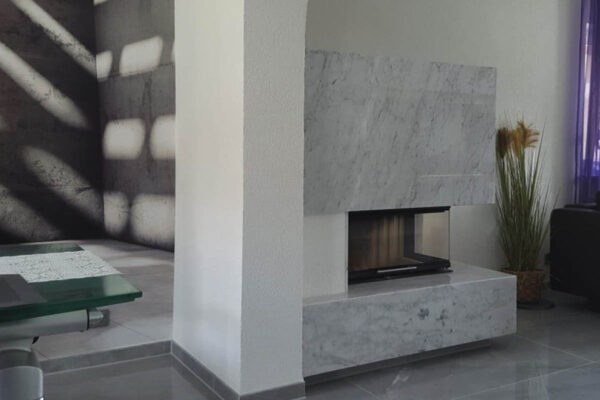 Eckkamin mit Montage, komplett KZS-77,modern, individuell angepasst