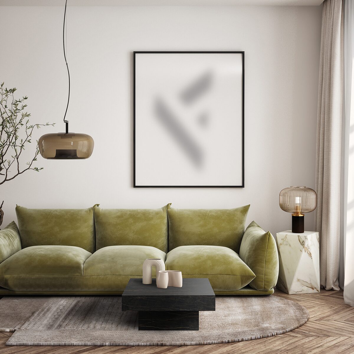 Tisch Franko Milan aus Franko Keramik Noir Desir 100×60