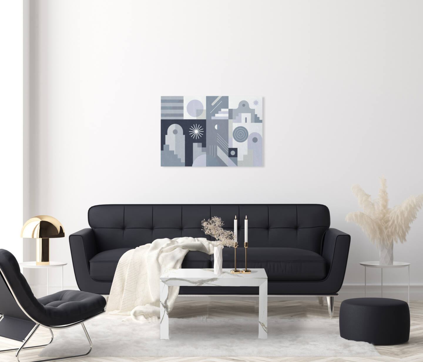 Tisch Franko Pina aus Franko Keramik Calacatta Michelangelo 80×45