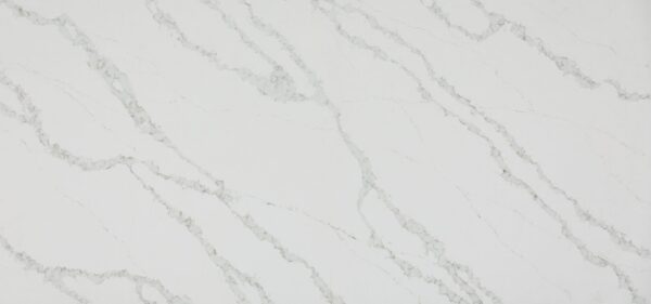 Küchenarbeitsplatte aus Konglomerat nach Maß, Weiß – Caesarstone Calacatta Nobella - Poliert oder Geschliffen