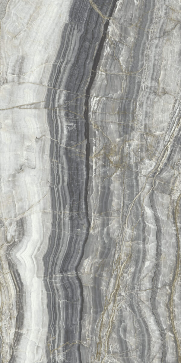 Großkeramikplatten 320 x 160 cm Franko Onyx Tigrino für Arbeitsplatte und Verkleidung