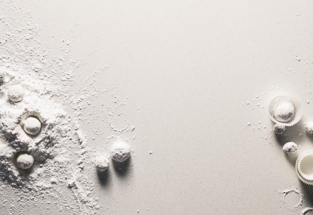 Küchenarbeitsplatte aus Konglomerat nach Maß, Weiß – Caesarstone Osprey - Poliert
